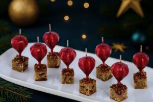 8 montgolfières apéritives au bloc de foie gras de canard