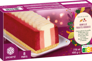 Bûche glacée vanille fruits rouges, 8 parts
